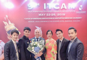 MC Thanh Mai tự hào khi giám đốc y khoa TMV của mình thuyết trình tại hội nghị quốc tế