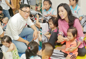 NSƯT Trịnh Kim Chi, Hoàng Phúc chung tay làm từ thiện vì trẻ em mồ côi