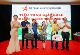 MC Hải Anh gây ấn tượng trong giải ra mắt CLB Golf Doanh Nhân Trẻ tại Quảng Ninh