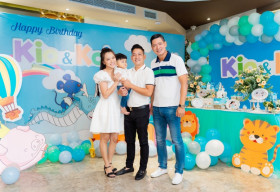 Dàn nghệ sĩ mừng thôi nôi và đầy tháng hai quý tử của Hải Băng – Thành Đạt