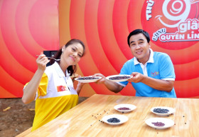 Hồ Lệ Thu làm cô Tấm lựa đậu tại ‘Thử thách 99 giây cùng Quyền Linh’