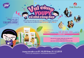 ‘Vui cùng YouPy, cả nhà cùng đẹp’ – Chương trình quà tặng bất ngờ từ YouTV