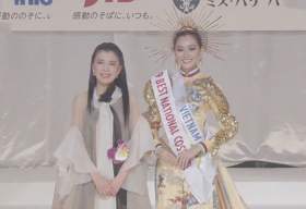 Á hậu Tường San đạt giải quốc phục đẹp nhất tại Miss International 2019