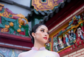 Tiểu Vy khoe sắc trong tà áo dài Tết, tiết lộ những dự định mới trong năm 2020