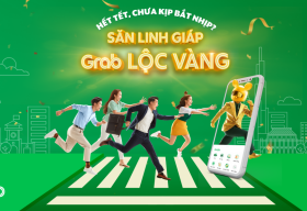 Grab tung thử thách ‘Săn Linh Giáp, Grab Lộc Vàng’ với tổng giải thưởng lên đến 28 tượng Chuột 5 chỉ Vàng 9999