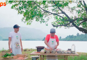 “Thánh không cảm xúc” Hồ Quang Hiếu trổ tài “săn cá” cùng Trường Giang giữa “đảo hoang”