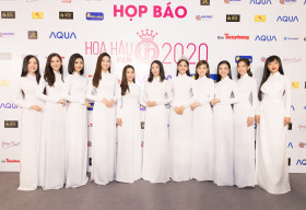 Hoa hậu Tiểu Vy đọ tinh khôi cùng dàn Hoa hậu Việt Nam với áo dài trắng