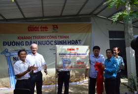 Khánh thành đường dẫn nước sinh hoạt cho 64 hộ dân tại ấp Ba Núi, huyện Kiên Lương