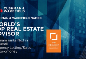 Cushman & Wakefield được Euromoney vinh danh Nhà Tư vấn Bất động sản Hàng đầu Thế giới năm thứ ba liên tiếp