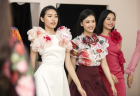 Top 35 thí sinh Hoa hậu Việt Nam hào hứng thử trang phục cho đêm thi thời trang