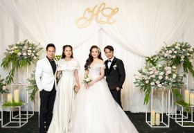 Vợ chồng Lý Hải – Minh Hà chiếm hết spotlight khi đi ăn cưới
