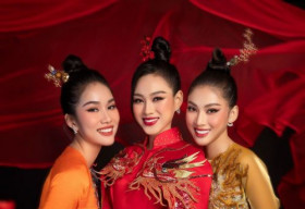 Top 3 Hoa Hậu Việt Nam 2020 hoá thân thành giai nhân xưa trong bộ ảnh tết