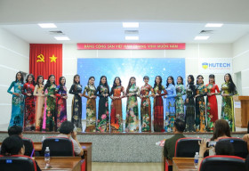 TOP 20 Miss HUTECH 2021 đẹp lộng lẫy với Áo dài của NTK Việt Hùng