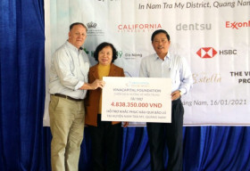 VinaCapital Foundation chung tay khắc phục hậu quả bão lũ tại Nam Trà My, Quảng Nam
