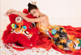 Thúy Diễm “chơi lớn” với bộ ảnh xuân khoe lưng trần quyến rũ