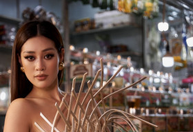 Hoa hậu Khánh Vân quảng bá TP.HCM thông qua trang phục tại Miss Universe