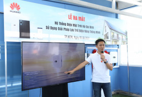Huawei ra mắt dự án điện mặt trời áp mái hộ gia đình đầu tiên sử dụng bộ lưu trữ thông minh ở Việt Nam