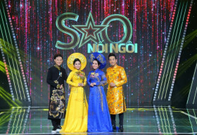 4 Quán quân Sao Nối Ngôi xuất hiện, khoe sắc với áo dài rực rỡ trên sân khấu chung kết