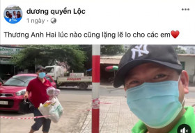 MC Quyền Linh ‘đi chợ’ giúp em trai Đạo diễn Quyền Lộc trong khu vực phong tỏa