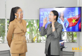 Kathy Uyên truyền bí quyết ‘độc đáo’ giúp á hậu Kim Duyên phát âm tiếng Anh chuẩn