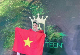 Bella Vũ Huyền Diệu giành vương miện danh giá Miss Eco Teen International