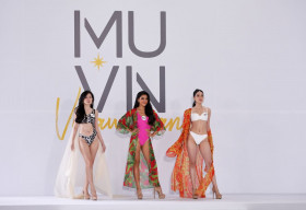 Thí sinh Hoa hậu Hoàn vũ Việt Nam 2022 khoe dáng trong phần thi bikini