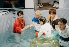 Song Luân ‘sợ khiếp vía’ chị bán xoài, ôm chầm lấy Tuấn Trần đòi bảo vệ