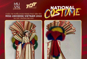 Công bố các mẫu thiết kế Trang phục dân tộc cho Hoa hậu Hoàn vũ Việt Nam 2022