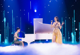 Tiếp tục hát tiếng Anh, Hoàng Thuỳ ẵm trọn điểm 10 tuyệt đối từ giám khảo Nguyễn Hồng Thuận