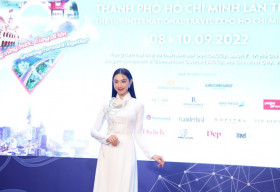 Hoa hậu Thùy Tiên trở thành Đại sứ truyền thông Hội chợ Du lịch Quốc tế TP.HCM 2022