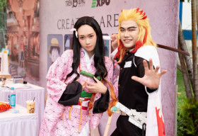 Hoa hậu Ban Mai hào hứng cosplay thành ‘nữ quỷ’ Nezuko