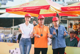 Quốc Khánh, Thái Thị Hoa hợp sức mang về 85 triệu đồng tiền thưởng cho các em nhỏ mồ côi