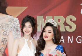 Á hậu Phương Nhi rạng rỡ chúc mừng Á hậu 1 Mrs Universe 2022 Hoàng Thanh Nga 