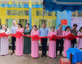 Hoàn thiện ngôi trường mới cho 100 học sinh Trà Vinh