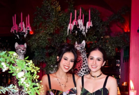 Doanh nhân Thủy Tiên trẻ trung dự tiệc cùng con gái Tiên Nguyễn