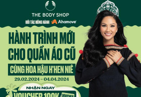 The Body Shop kết hợp H’Hen Niê mang hành trình mới cho quần áo cũ