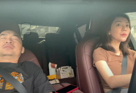 Thu Trang bị Tiến Luật gài kèo, khóc thét khi phải tự lái xe đi phượt