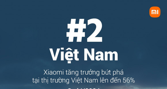 Tăng trưởng đến 56%, Xiaomi ‘giành’ lại vị trí số 2 tại thị trường smartphone Việt Nam