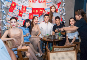 Ưng Hoàng Phúc hội ngộ Lương Gia Huy tại tiệc sinh nhật của ca sĩ Lâm Triệu Minh