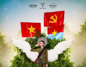 Trịnh Mỹ Anh gây ấn tượng với trang phục dân tộc tại Miss Earth 2025