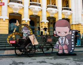 Chiếc xích lô KUBO bất ngờ xuất hiện tại Hà Nội, mở màn cuộc gặp gỡ giữa Artist BAO và fan Việt