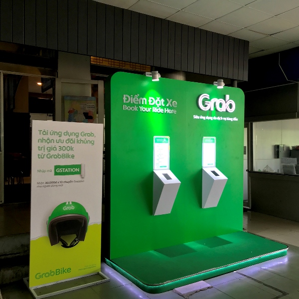 Khu vuc ho tro dat GrabBike 1 Grab triển khai thử nghiệm khu vực đón trả hành khách GrabBike tại Bến xe Miền Đông
