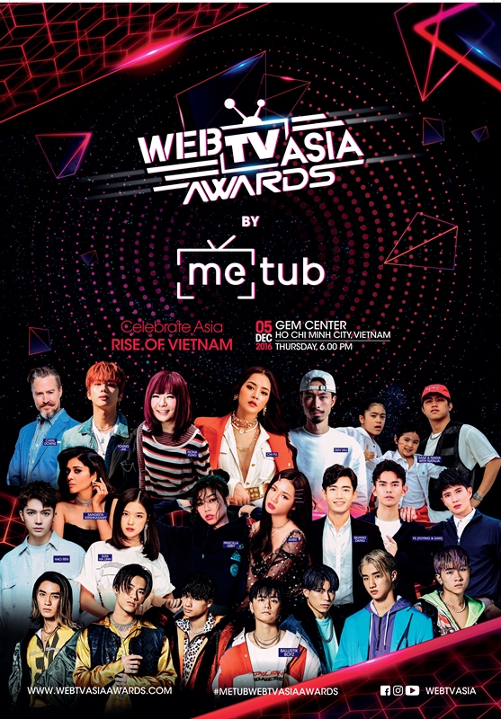 METUB WebTVAsia Awards 2019 Công bố dàn line up biểu diễn tại lễ trao giải METUB WebTVAsia Awards 2019