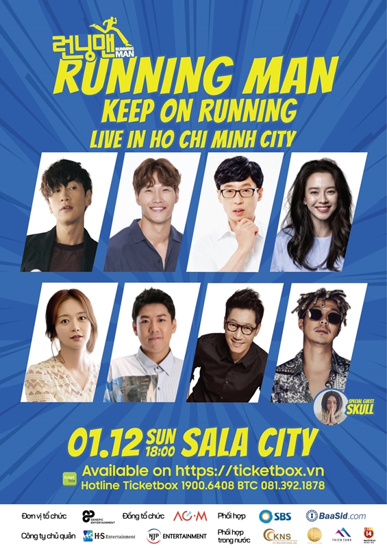 Poster Running man concert Dàn sao Running Man Hàn gửi lời chào đến fan Việt trước khi sang tổ chức fan meeting