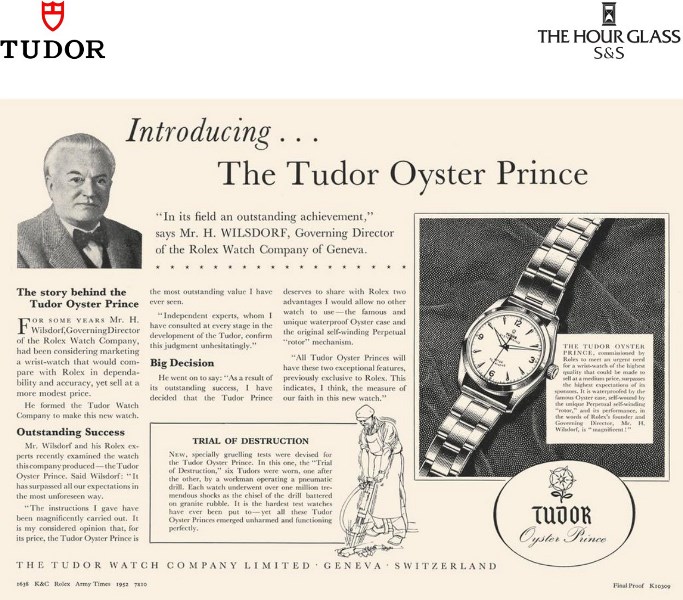 tudor 1 The Hour Glass S&S tái hiện lịch sử 93 năm của Tudor   Thương hiệu đồng hồ anh em Rolex