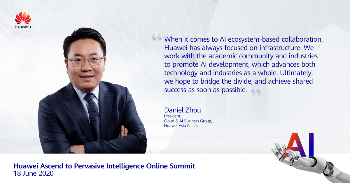 Daniel Zhou President of Huawei Cloud AI Business Group Asia Pacific Region Huawei công bố Chương trình Đối tác Ascend để xây dựng hệ sinh thái AI khu vực Châu Á   Thái Bình Dương
