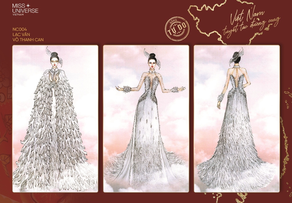 NC004 Văn hóa bắt cá, Tết Việt, Hồ Gươm trở thành cảm hứng cho trang phục dân tộc tại Miss Universe 2020