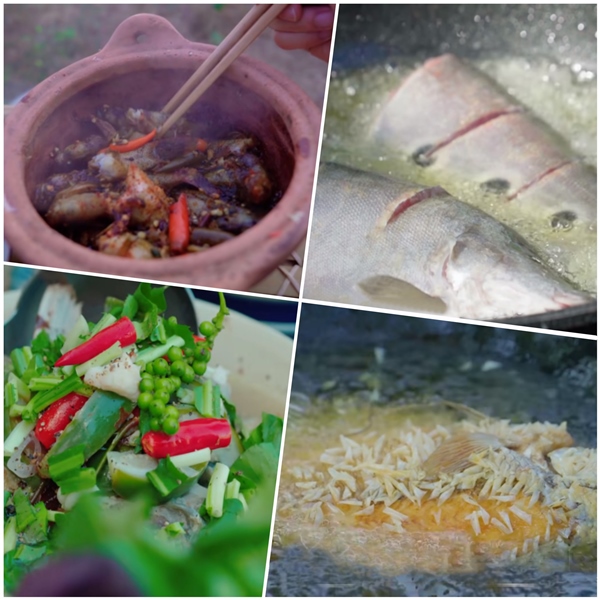 2 “Thánh cá” Trường Giang và bộ sưu tập các món ăn sông nước