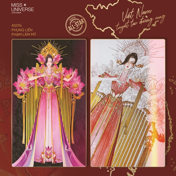AS014 Tác giả Nàng Mây và Hồn Việt trở lại cuộc thi thiết kế trang phục dân tộc của Miss Universe 2020