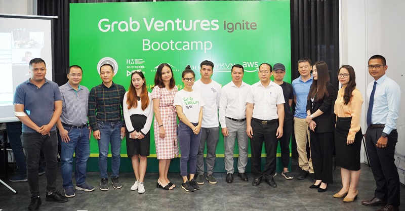 Các diễn giả và startup tham gia buổi đầu tiên của Grab Ventures Ignite Bootcamp Grab khởi động Grab Ventures Ignite nhằm góp phần thúc đẩy hệ sinh thái khởi nghiệp Việt Nam 
